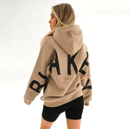 Dames Hoodie Warm Met Capuchon en Leuke Print Savannah