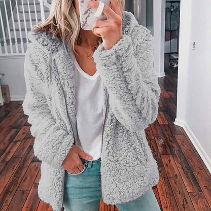 Dames Teddy Fleece Vest Zacht Elegante Stijl