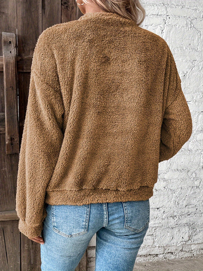 Zachte Teddy Trui Sweatshirt Comfortabel Warm