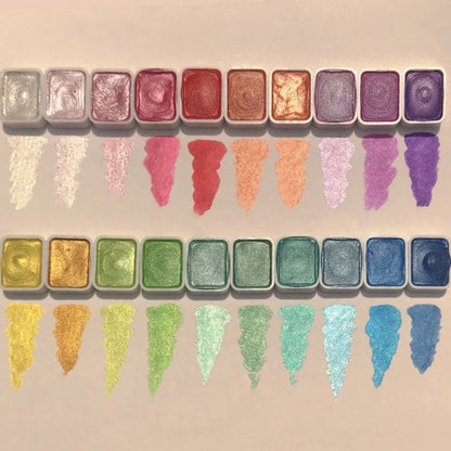 Kleurrijke Aquarelverf Set voor Kunst en Tekenen