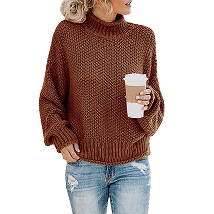 Dames Gebreide Coltrui Elegante Stijlvolle Basic