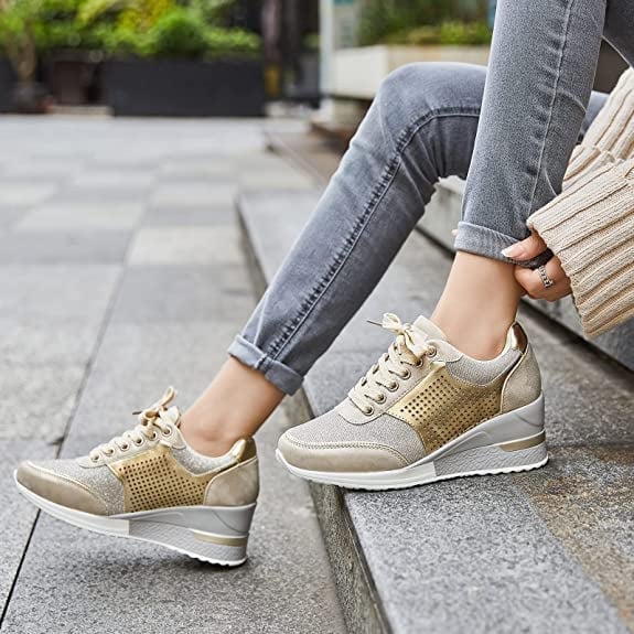 Orthopedische Sneakers met Hoge Hak Comfortabel - Mode Vibes