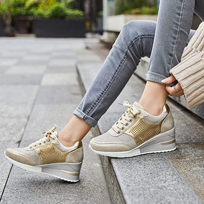 Orthopedische Sneakers met Hoge Hak Comfortabel - Mode Vibes