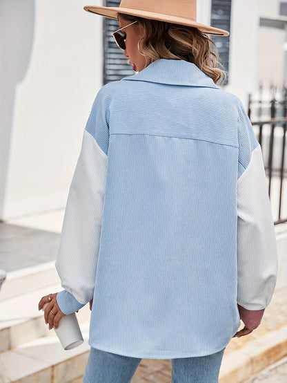 Vrouwelijke Blouse met Knoopsluiting en Mooi Patroon