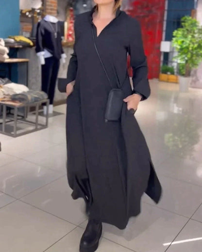 Elegante Lange Jurk Comfortabel Florence Stijl - Mode Vibes