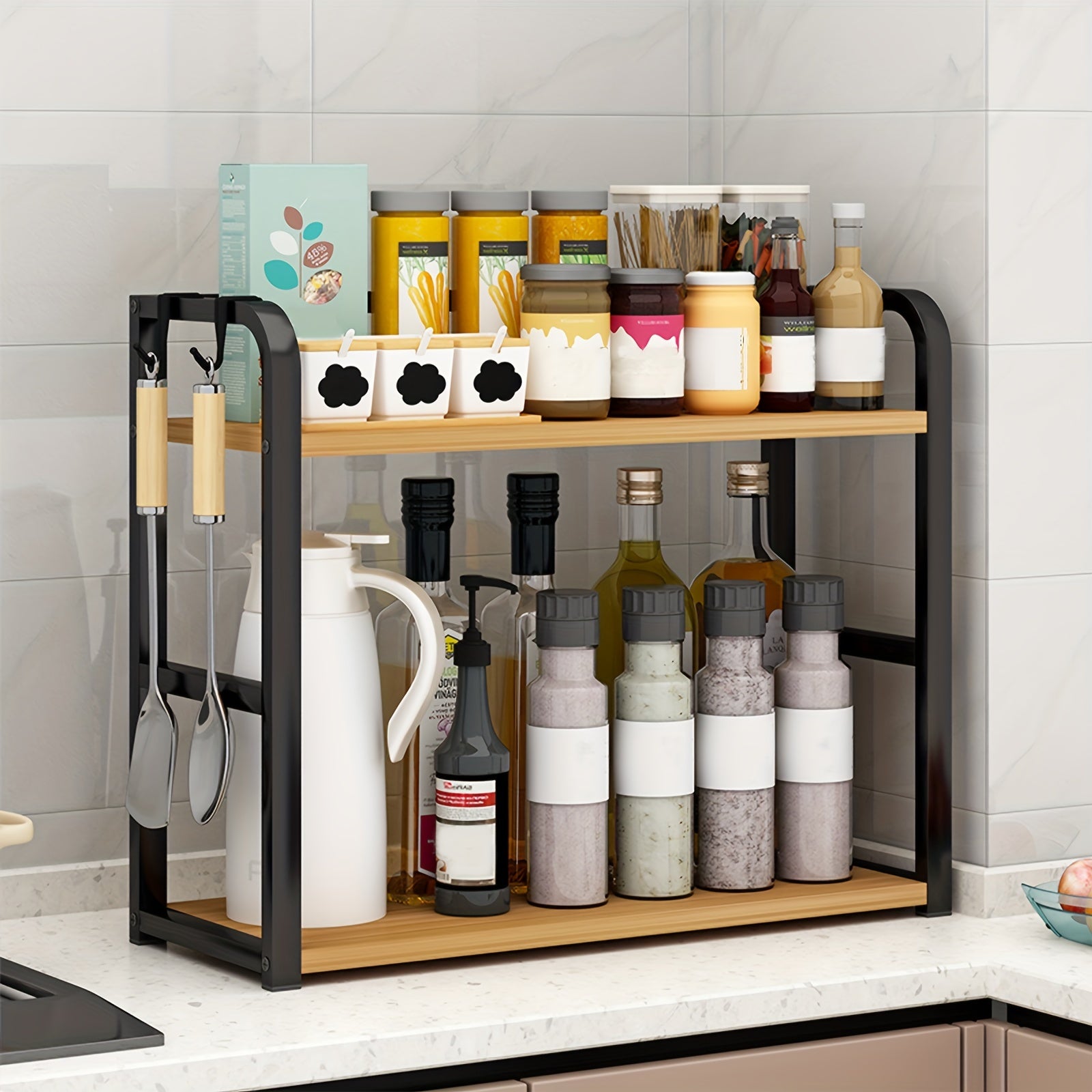 Roestvrijstalen Kruidenrek voor Aanrecht Modern Design - Mode Vibes