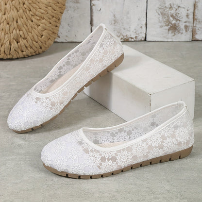 VELANORA- Bloemenpatroon Balletschoenen