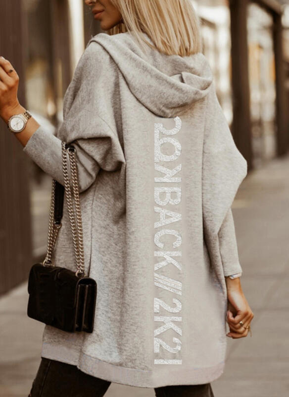 Dames Vest met Capuchon en Leuke Print