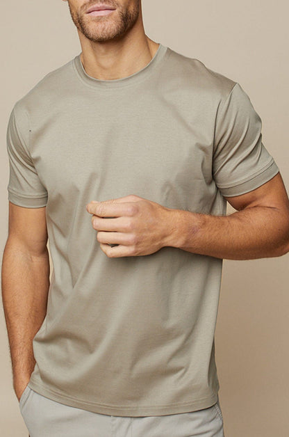 Katoenen Heren T-Shirt Zacht en Glanzend Leon