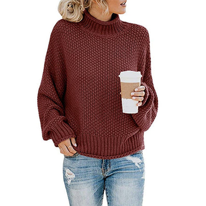 Dames Gebreide Coltrui Elegante Stijlvolle Basic