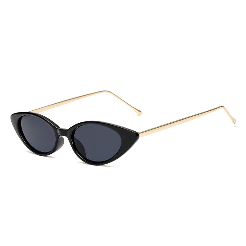 Dames Zonnebril Retro Cat Eye UV Bescherming Smal Montuur