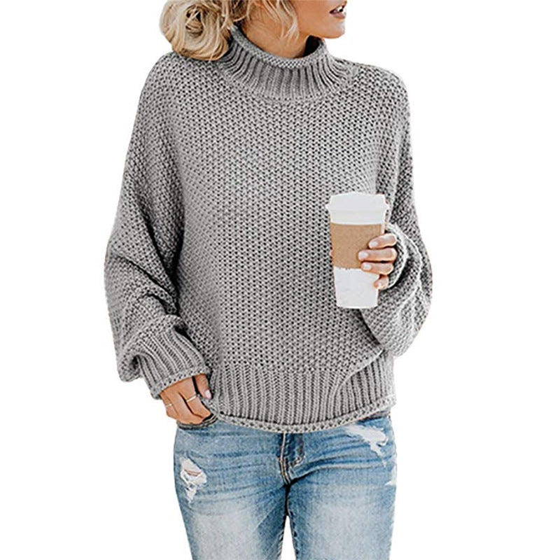 Dames Gebreide Coltrui Elegante Stijlvolle Basic