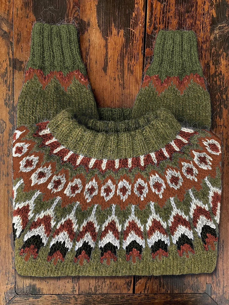 Damestrui Gebreid Retro Stijl voor Vrouwen