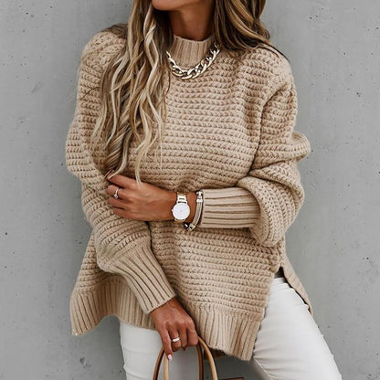 Dames Gebreide Coltrui Elegante Trendy Structuur