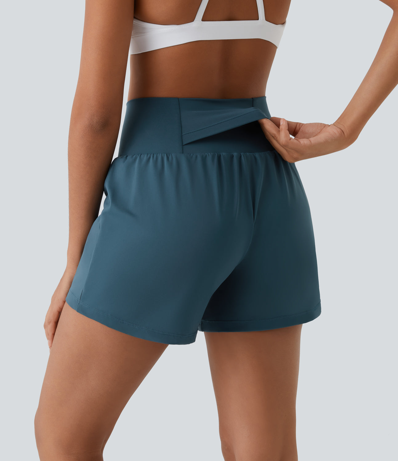 Dames Fitnessshorts High Waist Ademend Sneldrogend – Mirabella