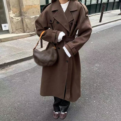 Dames Lange Overjas Trendy Warme Winterjas Boleo
