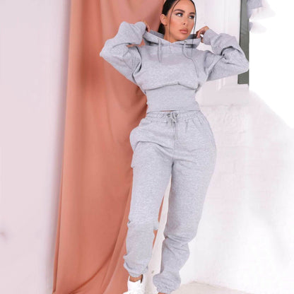 Dames Jogging Set Sportief Met Capuchon Trui en Jogger