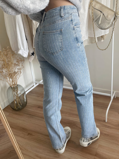 Glitter Dames Jeans Glimmer Stijl