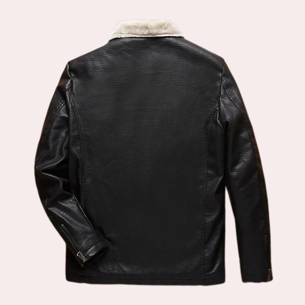 Leren Herenjas Zwart Klassiek Timeless Model