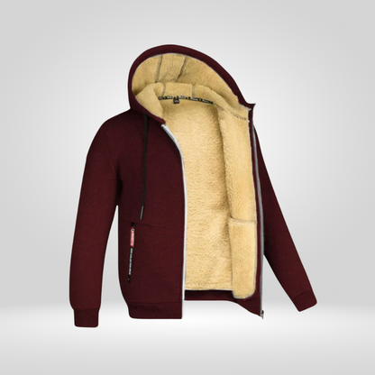 Heren Wintervest Warm Fleece Capuchon Waterproof