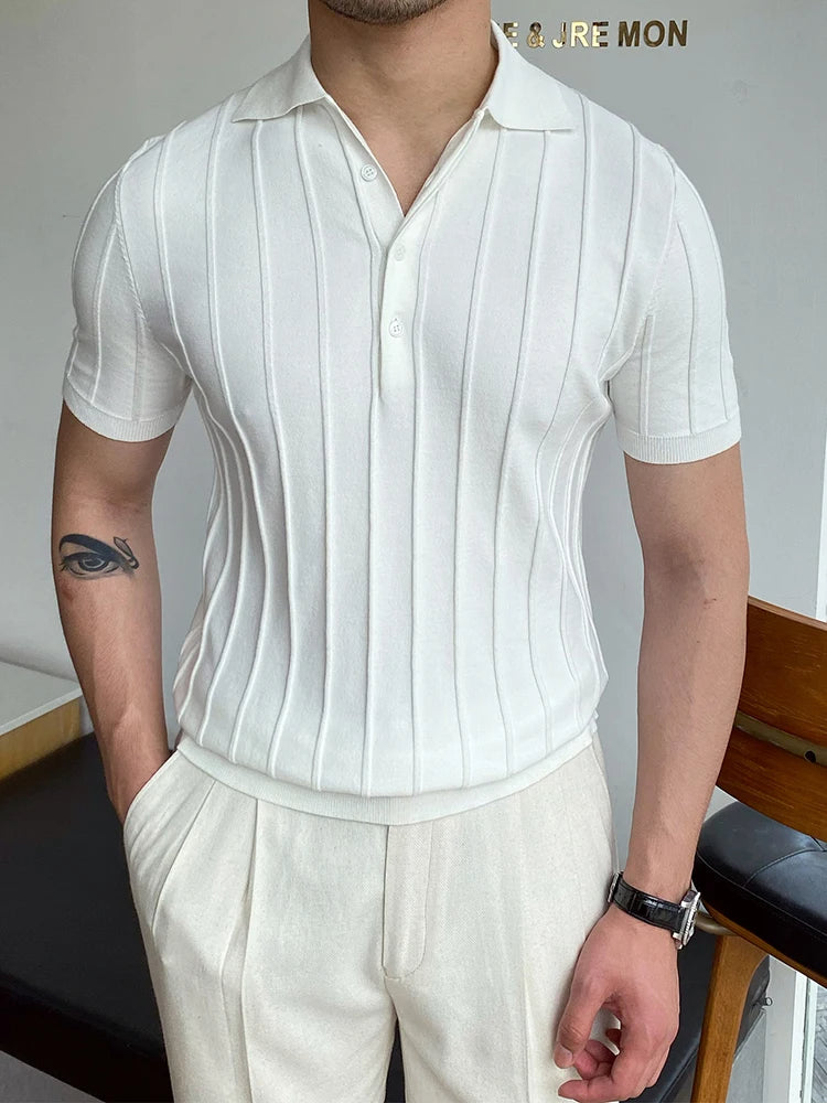 Herens Poloshirt Casual Trendy Kwaliteit