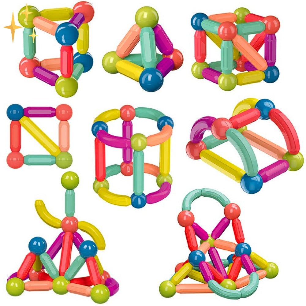 Magnetische Bouwblokken 64 Stuks Speelgoed voor Kinderen