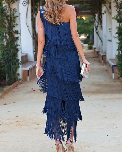 Valeria – Dames Boho Jurk met Franjes