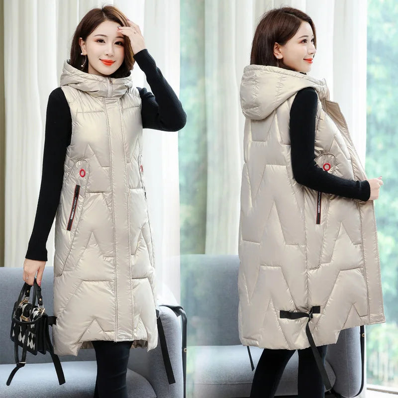 Dame Bodywarmer Lang & Warm