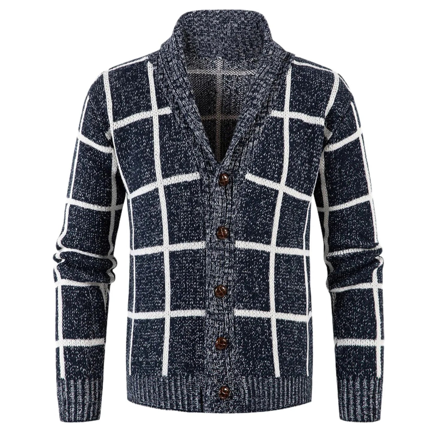 Gebreid Vest Geruit Trendy voor Dames