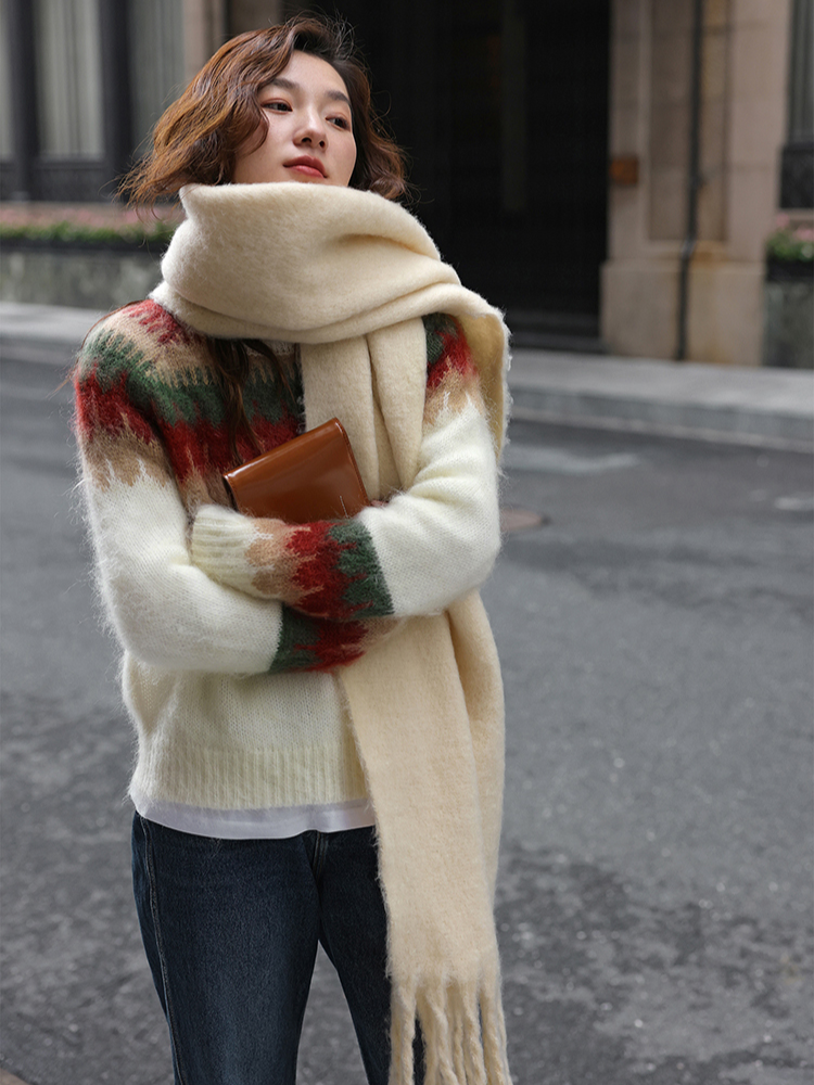 Gebreide Trui Retro Design voor Vrouw