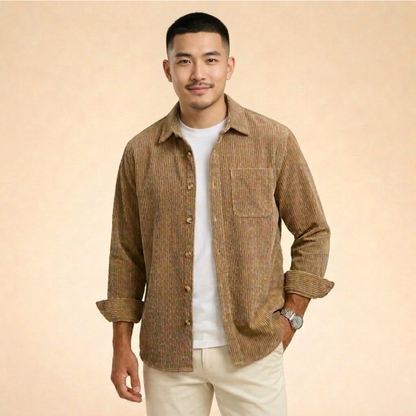 Milan | Comfortabel en Stijlvol Corduroy Overhemd