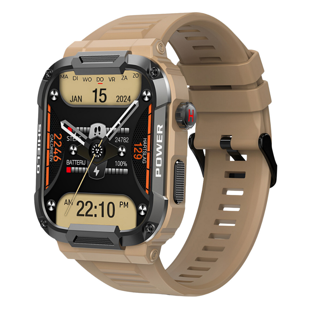 Smartwatch voor Heren Robuust en Waterdicht IronPulse X1