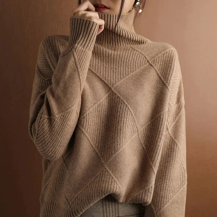 Valentina Trui Hoge Hals Warm en Stijlvol