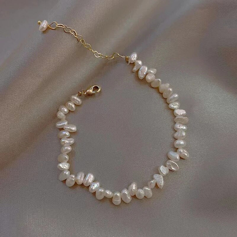 Parel Armband met Witte Zoetwaterparels
