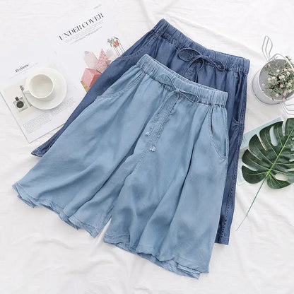 Plus Size Short Ruimvallend Casual Dame Shorts