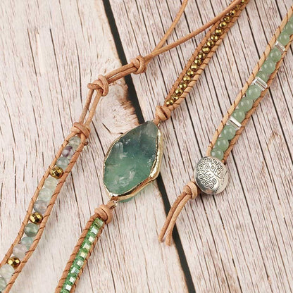 Fluoriet Armband Detoxerend met Iris Steen