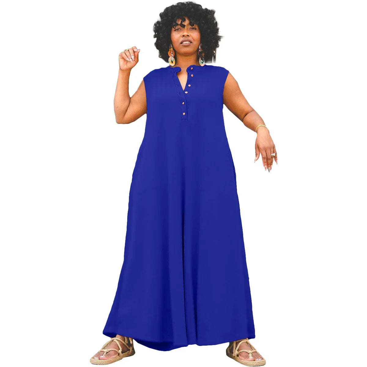 Plus Size Jumpsuit Stijlvol en Casual voor Vrouwen