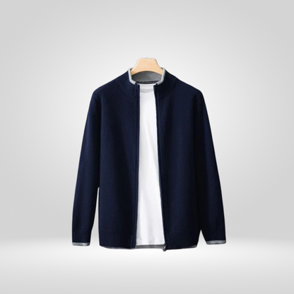 Heren Vest van Kasjmiermix, Zachte Warme Coat