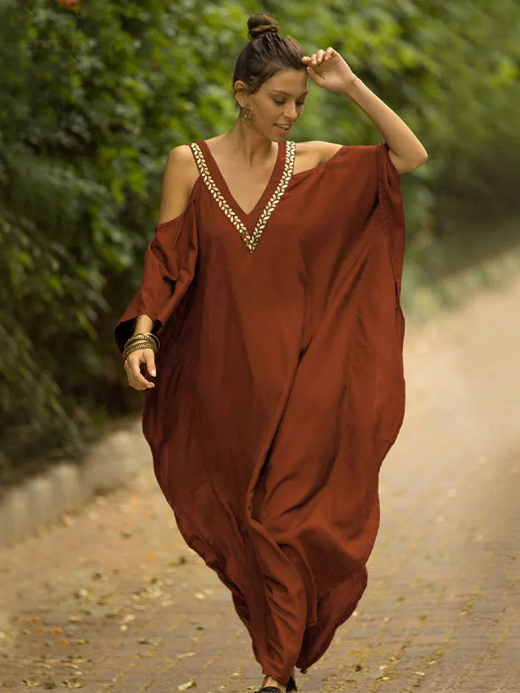 Jasmijn Kaftan Lange Stijlvolle Zomerjurk