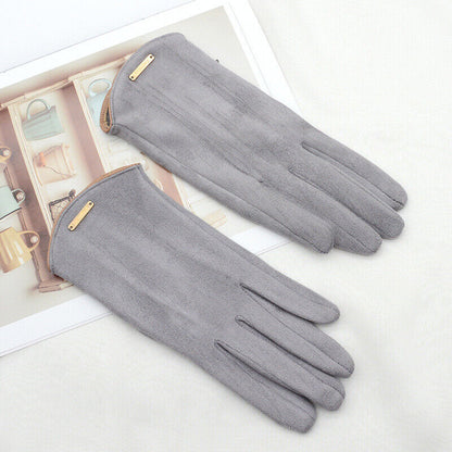 Dames Suède Handschoenen Warm en Stijlvol