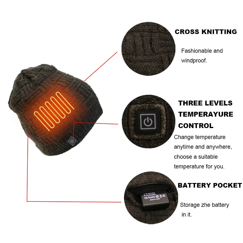USB Oplaadbare Muts Warme KnitTech Beanie