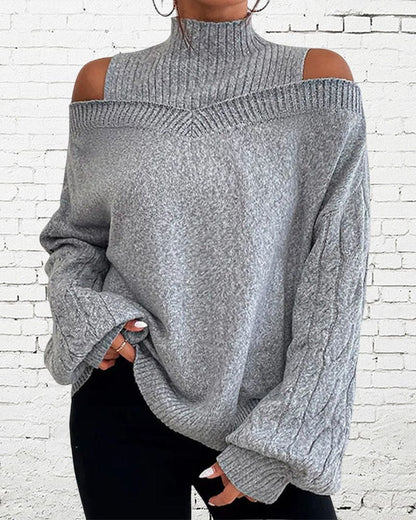 Vrouwelijke Losse Trui Casual Stijl
