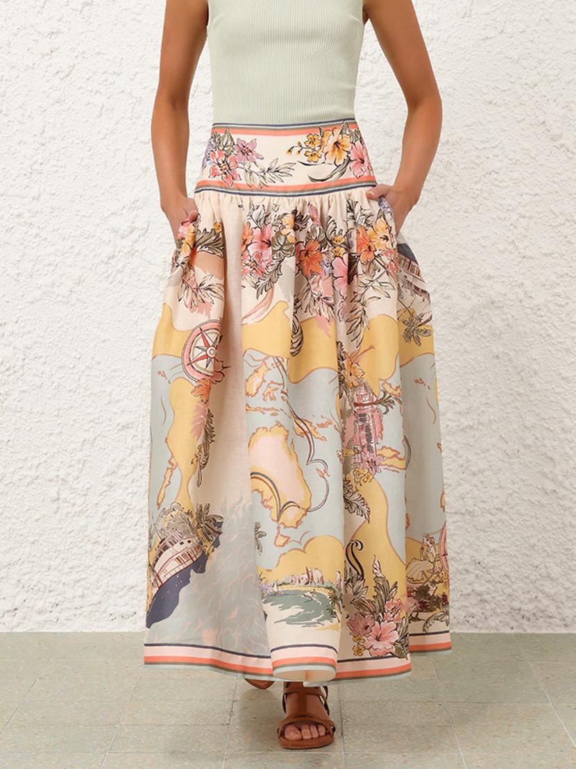 Dames Midi-rok Klassiek Model - Mode Vibes
