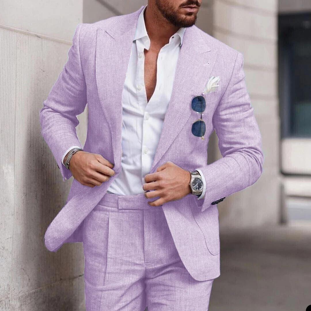 Heren Strandpak Linnen 2-Delig Zomerkleding Caden