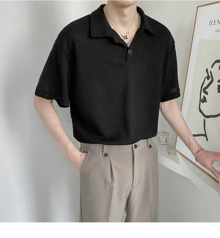 Casuele Heren Poloshirt Los Vervallen Kwaliteit