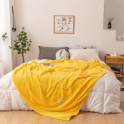 Zachte Flanellen Deken Warm en Comfortabel voor Herfst en Winter