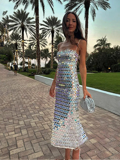 Feestelijke Glitter Jurk Trendy voor Vrouw