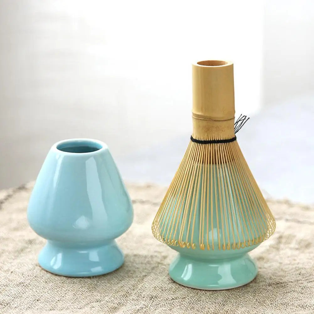 Matcha Thee Set van RVS met Theelepel en Garde