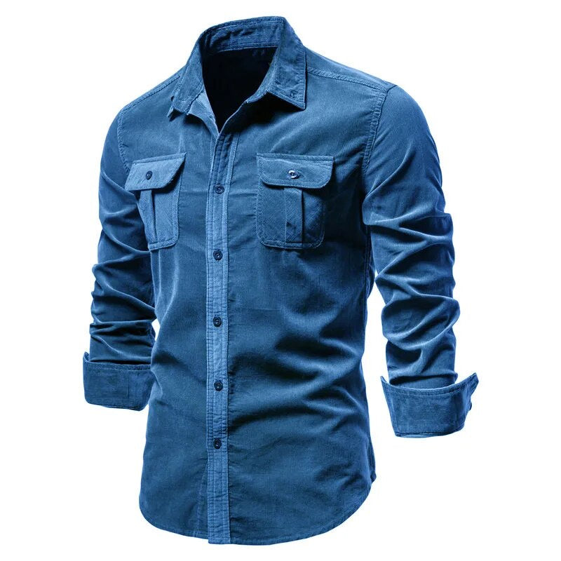 Casual Overhemd Corduroy voor Dagelijks Gebruik
