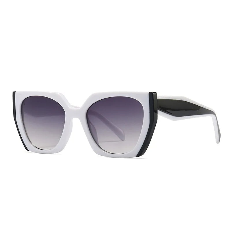 Vierkante Zonnebril Trendy Ivy Stijl
